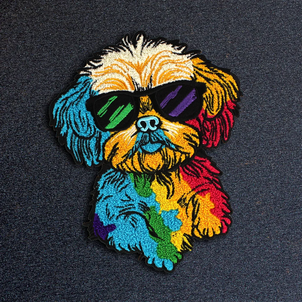 Colorful dog patch
