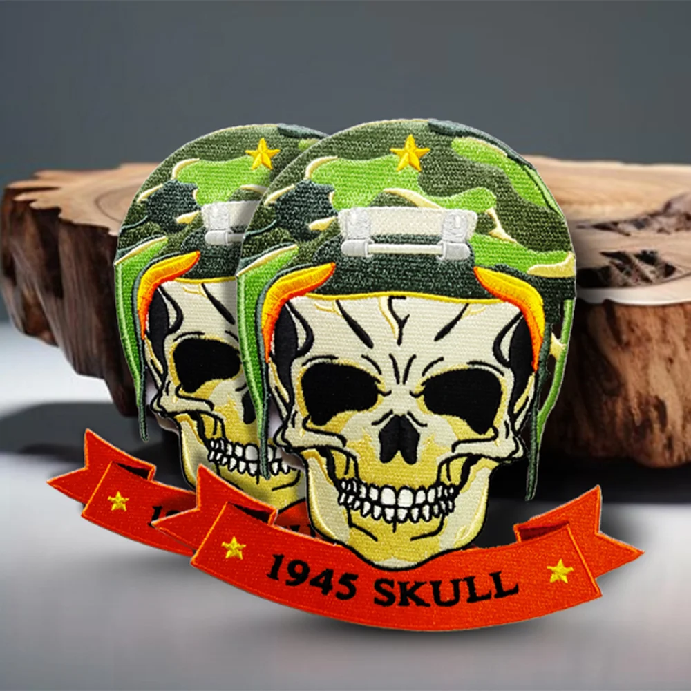 Skull emblem patch